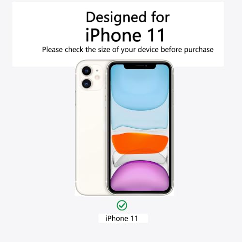 Image of for iPhone 11 Case [Compatible with Magsafe] Translucent Matte Phone Cover, [10 FT Military Grade Drop Protection] Slim Durable Shockproof Protective Bumper (Black Magnetic, iPhone 11)
