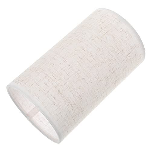 DIYEAH Paralume Piccolo Di Lino Ecrù E27, Paralume Per Lampada Da Scrivania e Lampada Da Terra, Coprilampada Resistente e Decorativo Per Soggiorno, Camera Da Letto e Ufficio