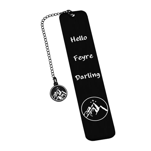 Dark Romance Merch for Women Booktok Merch Hello Feyre Darling Bookmark Book Lover Gifts for Bookish Reader Nerd Fans Book Accessories Book Club Birthday Christmas Gifts for Women
