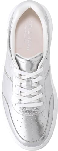 Cole Haan Cole Haan Women's Grandpro Carissa Sneakers, Silver Talca/Optic White, 8-B US