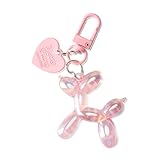 TEENMANG Jelly Balloon Dog Keychains for Women Key Chain for Handbag Purse Car keys Accessories for Car...