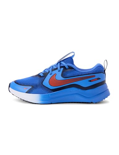 Nike Kids Cosmic Runner Swoosh Blue Crystal/Picante Red-Midnight Navy 6.5Y