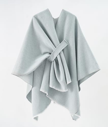 Favorland Women's Fall Winter Blanket Shawl Wraps Poncho Cape Open Front Cardigan Shawls2