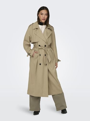 ONLY Damen Onlchloe Double B. Otw Noos Trenchcoat, Tannin, XXS EU