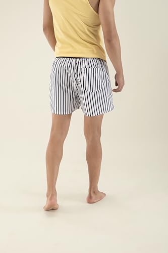 Image of DAMENSCH Printed Breeeze Inner Boxers for Men, Ultra-Light Boxers, 100% Cotton Shorts Pant for, Breathable Woven Inner Cotton Shorts.