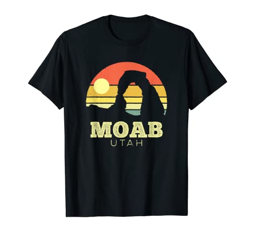 Moab Utah Vintage Sunset Arches Aventura Al aire libre Camiseta