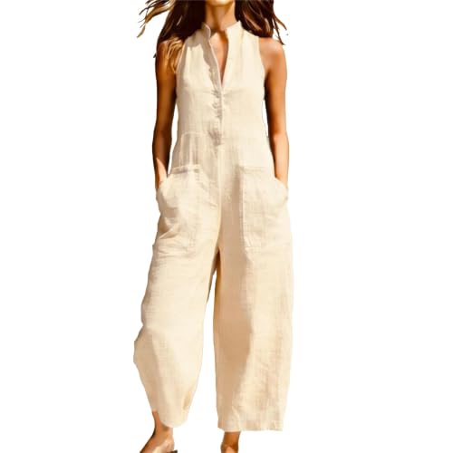 Enterizo de lino casual para tus tardes de verano y paseos por la playa