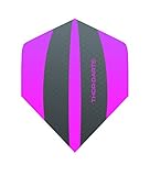 THOR-DARTS Exclusiv-Line: 30 Pink Darts Flights HD-240 F3 pink/grau Dart Flys extra Lange haltbar Thickness > 100 mic (30 Stück (10 Set), pink)