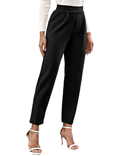Image of Noelia Women's Pants Work Office Trousers Tapered Slim Fit Formal Style