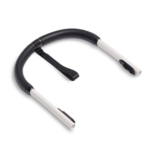 Guidon Stokke YOYO, blanc - revêtement en similicuir ultra-résistant - comprend une dragonne de 21,5 cm, des vis et un outil de montage