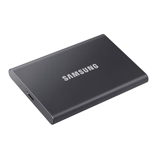 Samsung T7 2TB Up to 1,050MB/s USB 3.2 Gen 2 (10Gbps, Type-C) External Solid State Drive (Portable SSD) Grey(MU-PC2T0T) 10 31Y4y1FgXEL