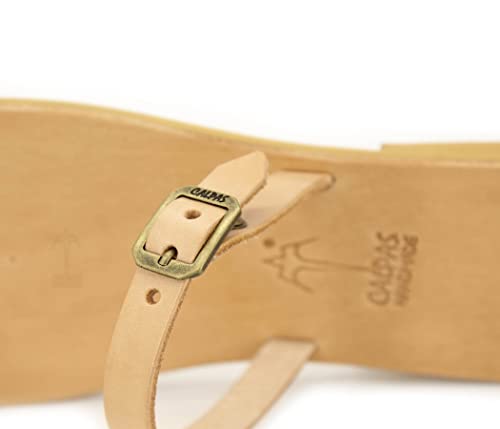 Barefoot Style Men Leather Sandals Sexy Greek Sandals with Buckle Toe Rind Slides Gay Sandals - AURA MEN3