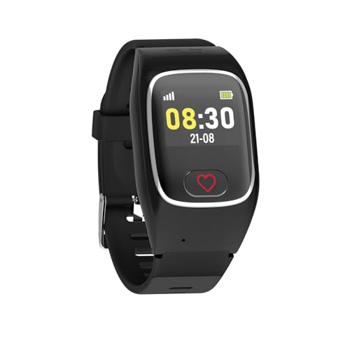 James B6 Notruf- & Sicherheitsuhr für Senioren (Schwarz) mit...