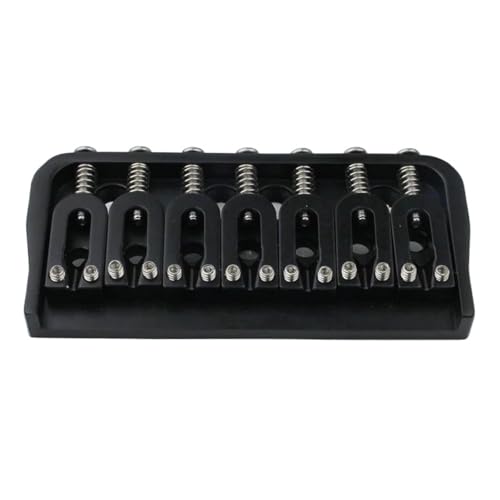 6 および 7 弦固定エレキギター ブリッジ ブラック(HIP7)