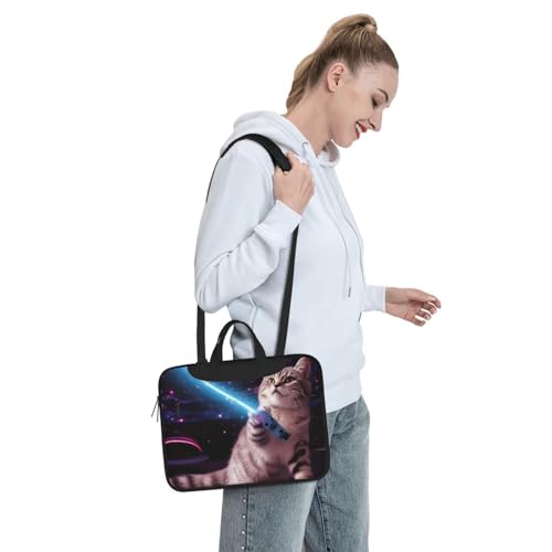 Sac ordinateur 15.6 pouces chat de l'espace anti-choc et léger pour PC
