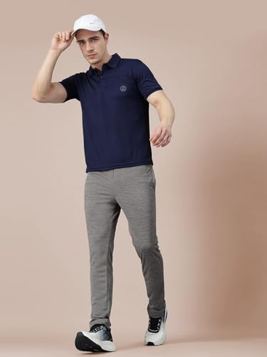 Image of CHKOKKO Men's Active Sports Wear Polo Half Sleeve Gym Tshirt with Button Collar Quick Dry Breathable Perfect for Workout Running Regular Fit Pack of 2