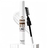 HECI BEAUTY Clear eyebrow Gel ，Wax Hybrid brow gel with Dual Brush，8ml