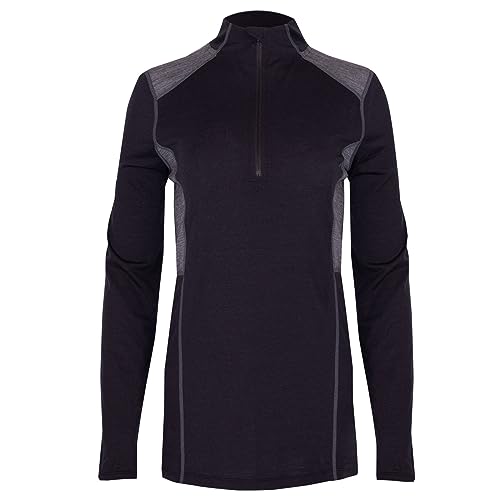 Hot Chillys Women's Clima-Wool Merino Zip-T - Durable Breathable