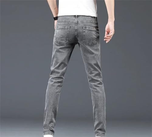 Men's Skinny Jeans Cotton Stretch Denim Pants Slim Straight Business Casual Fashion Trousers Clothing3