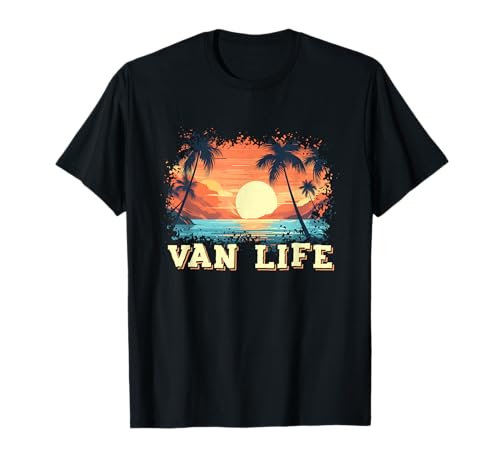 Retro Vintage Van Life es la verdadera aventura Camiseta