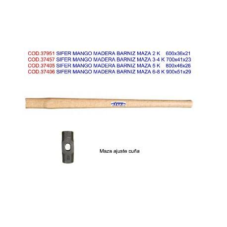 Sifer mango madera barniz maza 2 k 600x36x21 + cuña