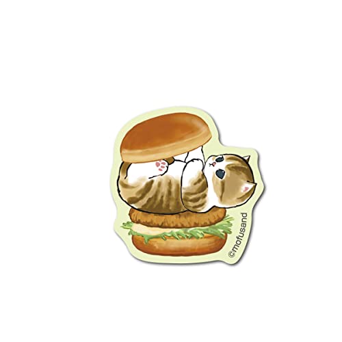 Amazon | mofusand ダイカットステッカー ミニ ハンバーガー02 猫