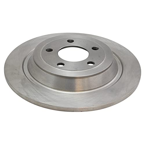 Image of TRQ Rear Brake Pad and Rotor Set Ceramic Solid Rotors Compatible with 2015-2022 Ford Mustang