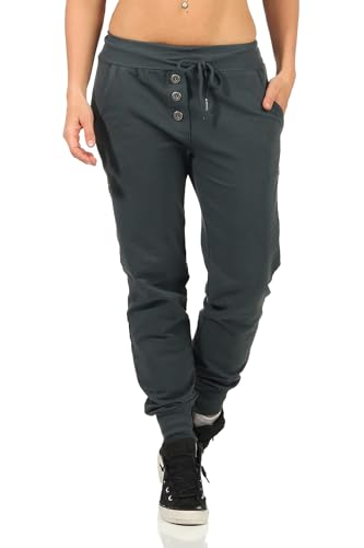 DANAEST Damen Sporthose lang (623) (XL / 42, A-Grau)