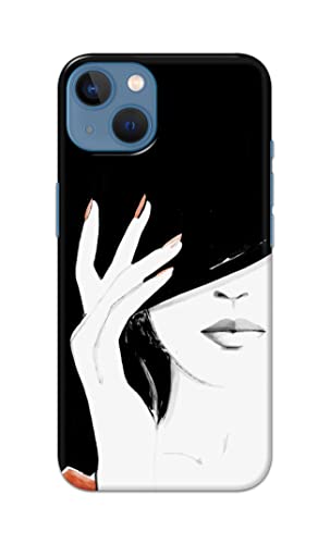 Image of PRINTFIDAA Photo of Beautiful Girl Hard Back Cover for Apple iPhone 13, A2633, A2482, A2631, A2634, A2635 Back Cover -(P6) KAT1005