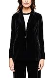  s.Oliver BLACK LABEL Damen Samtblazer schwarz (15) 36