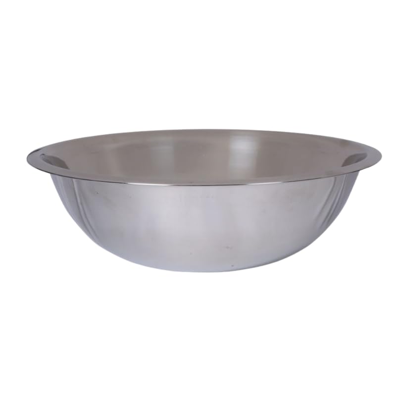 Image of KMW Stainless Steel Mixing Bowl Regular 5 Qt (4.75 litres) | with Comfortable Grip | Stainless Steel Build (Set of 2 Bowls)