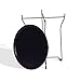 Atlantic Metal Side Table - Stylish Folding Tray Table, Sturdy Steel Construction with Wear-Resistant Powder Coating, PN in Black - 38435984