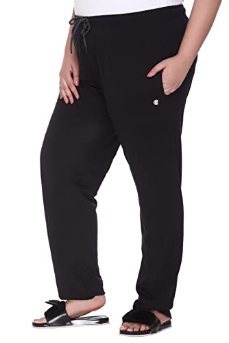 Image of CUPID Women's Cotton Track Pants Regular Fit Lounge Wear Gym Joggers Sports Trouser Night Pants for Ladies