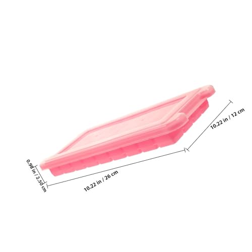Bandeja para cubitos de hielo reutilizable de silicona rosa 36 cavidades 3 piezas miniatura 2