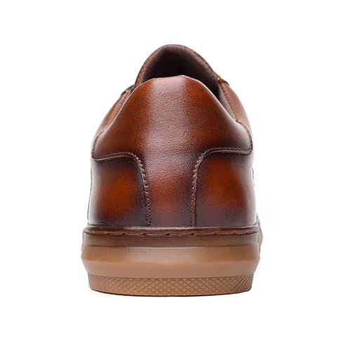 Image of Arkbird Casual Sneakers, Breathable Lace-Up Leather Walking Shoes Comfortable Fashion Sneakers for Men Daily Work
