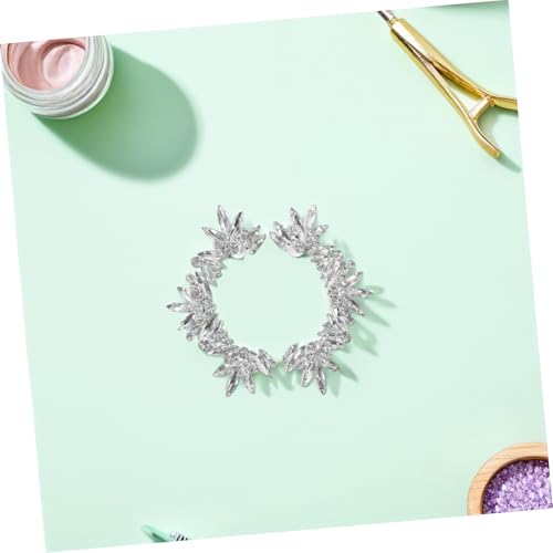 Clips de oreja con rhinestones brillantes el regalo ideal para bodas 6