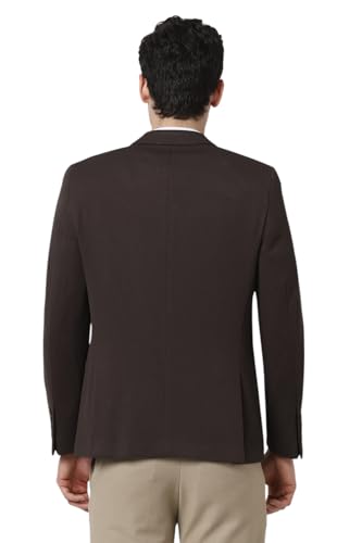 Image of Peter England Textured Knit Single-Breasted Blazers