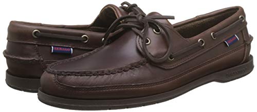 Image of Sebago Endeavor Waterproof Boat Moccasins - All Leather Moccasins for Men with Canoe Moc, Leather Lining, 360 Laces, Non-slip Soles