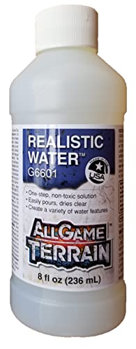 Woodland Scenics All Game Terrain, Realistic Water, Water Effects, and White Water Highlight (Pack of 3) - with Make Your Day Paintbrushes