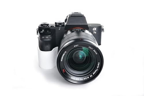 Housse photo Sony A7 II en cuir blanc pour vos reportages urbains