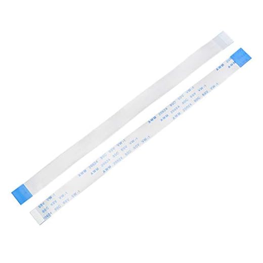 sourcing map Cable Flexible Plano, FPC FFC 18 Pines 0,5mm Paso 150mm L, Cable de Cinta Flexible para Televisor LCD Audio de Automóvil Reproductor de DVD Laptop, 5 Piezas (Tipo B)