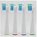 4 testine di ricambio per spazzolino elettrico Philips Sonicare Sensiflex HX2014 / HX1600 / HX2012 (4)