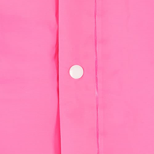Relaxdays Regenmantel 2er Set, mit Kapuze, Regenponcho wiederverwendbar, Damen & Herren, wasserdicht, lang, leicht, pink