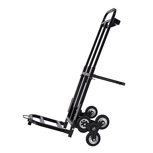 Carrito escalera plegable de acero con 6 ruedas miniatura 1