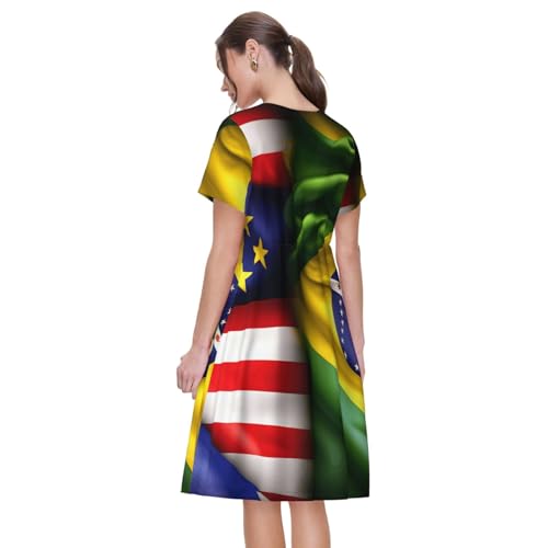 Robe d'été légère motif drapeau fini l'inconfort en vacances - 5
