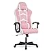 IntimaTe WM Heart Sedia da Gaming, Poltrona Gaming Sedia Ufficio con Schienale Alto Ergonomica, Sedia Girevole con Regolabile Confortevole Supporto Poggiatesta e Lombare,Rosa