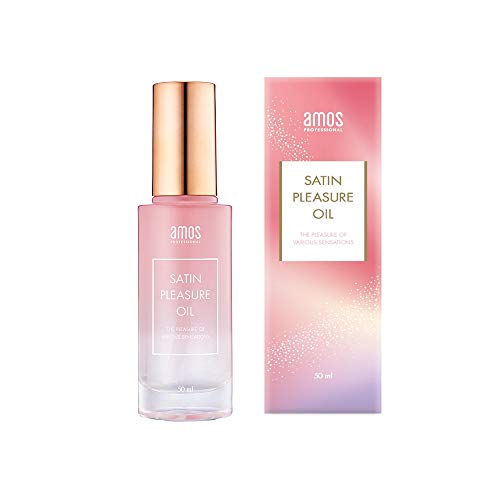 AMOS PROFESSIONAL Satin Pleasure Hair Oil 50ml | Moisture, Nutrition and Gloss with Floral Fragrance for Silky Smooth Hair | Korean Hair Salon Brand