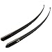 Replacement Longbow Limbs for Left Hand Black Hunter Bow Riser Laminated Archery Longbow Limb with Hard Maple for Shooting Target (40lbs)
