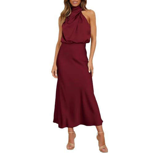 ✨ Un must senza tempo: questo abito lungo in satin tinta unita è un must-have per ogni guardaroba. Ti garantisce un aspetto indimenticabile ed elegante per il tuo prossimo evento festivo.