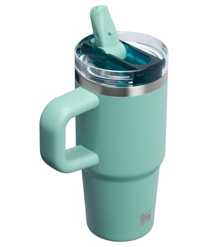 Image of STANLEY Quencher ProTour Flip Straw Tumbler with Leakproof Lid 14 oz | Built-In Straw & Handle | Cupholder Compatible for Travel | Insulated Stainless Steel Cup | BPA-Free | Spring Green